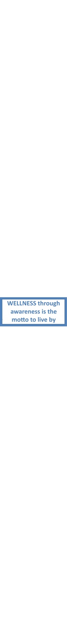 wellness through awareness